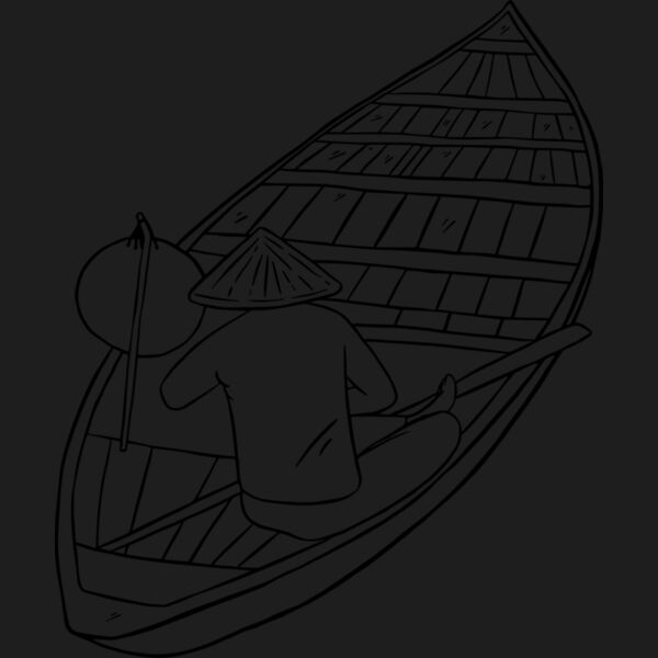 Traditional Boat with Rower Thumbnail