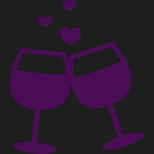 Valentines Wine Glass Thumbnail