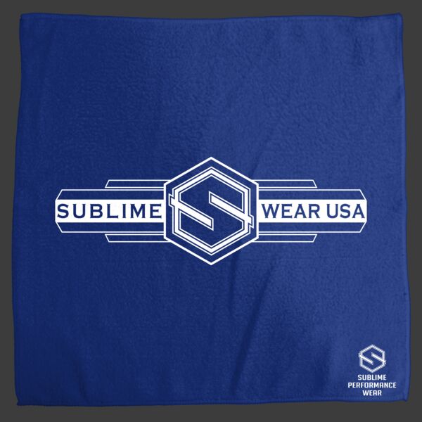 Sublime Performance Towel - Style 3 - Blue/Black Thumbnail