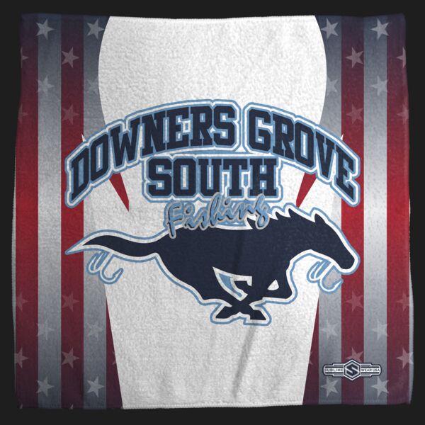 Downers Grove South - Double Sided Towel and Carabiner - Style 1 Thumbnail