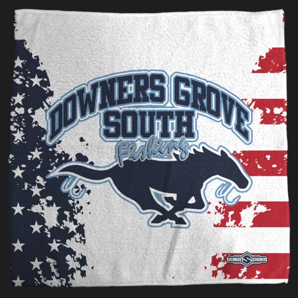 Downers Grove South - Double Sided Towel and Carabiner - Style 3 Thumbnail